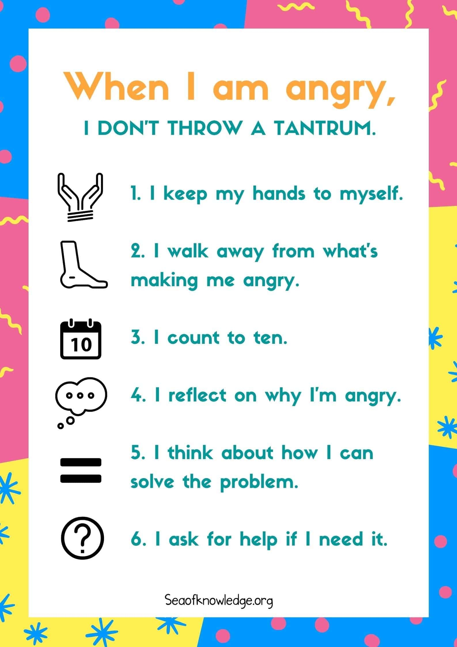 5 Best Worksheets On Anger Management For Autistic Children Super 