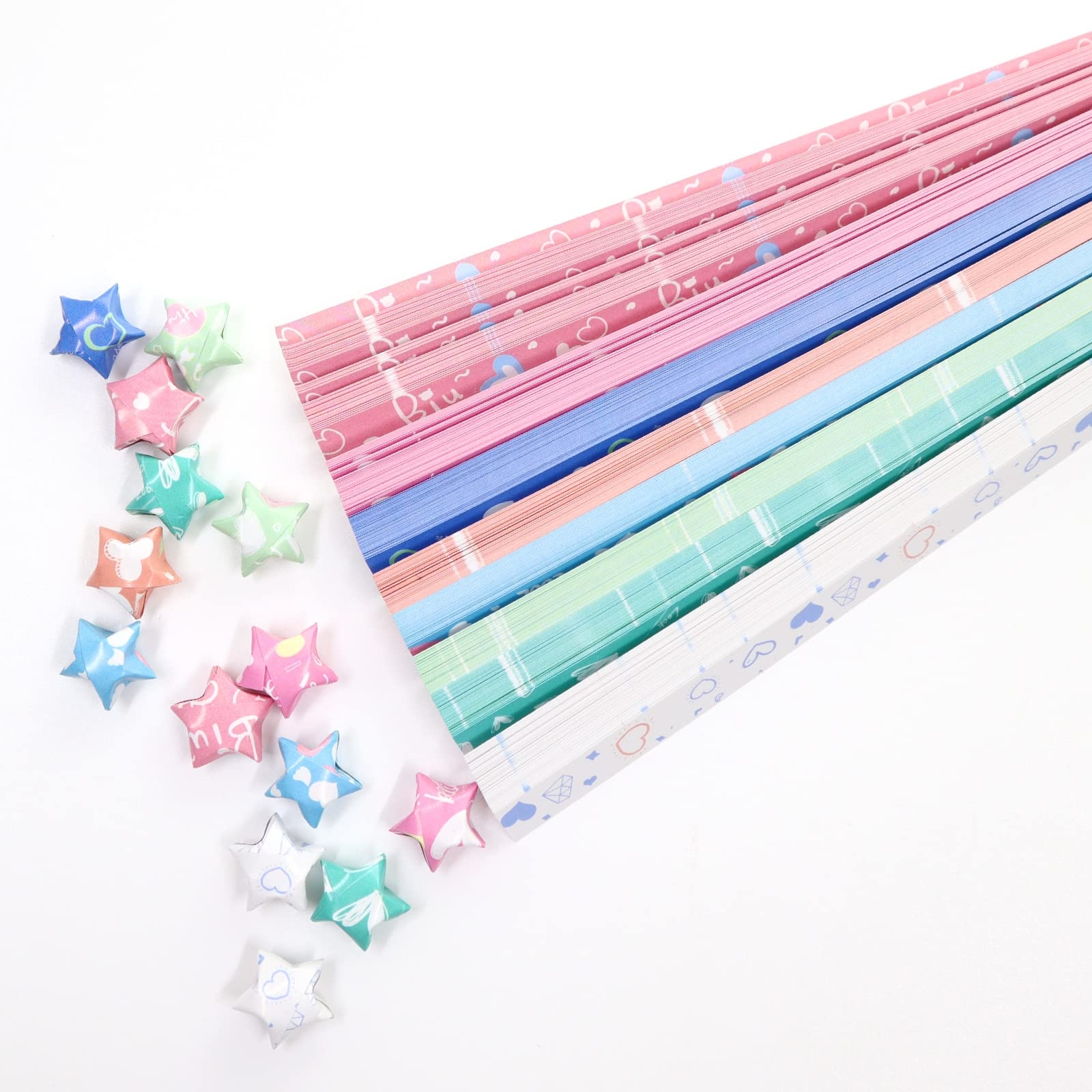 Amazon 400 Sheets Origami Star Paper Strips Cute 8 Vivid Colors Lucky Star Paper Star Folding Paper Strips Origami Paper Strips For DIY Arts 