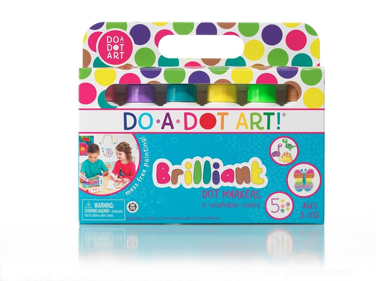 Amazon Do A Dot Art Brilliant Colors 6 Pack Washable Paint 