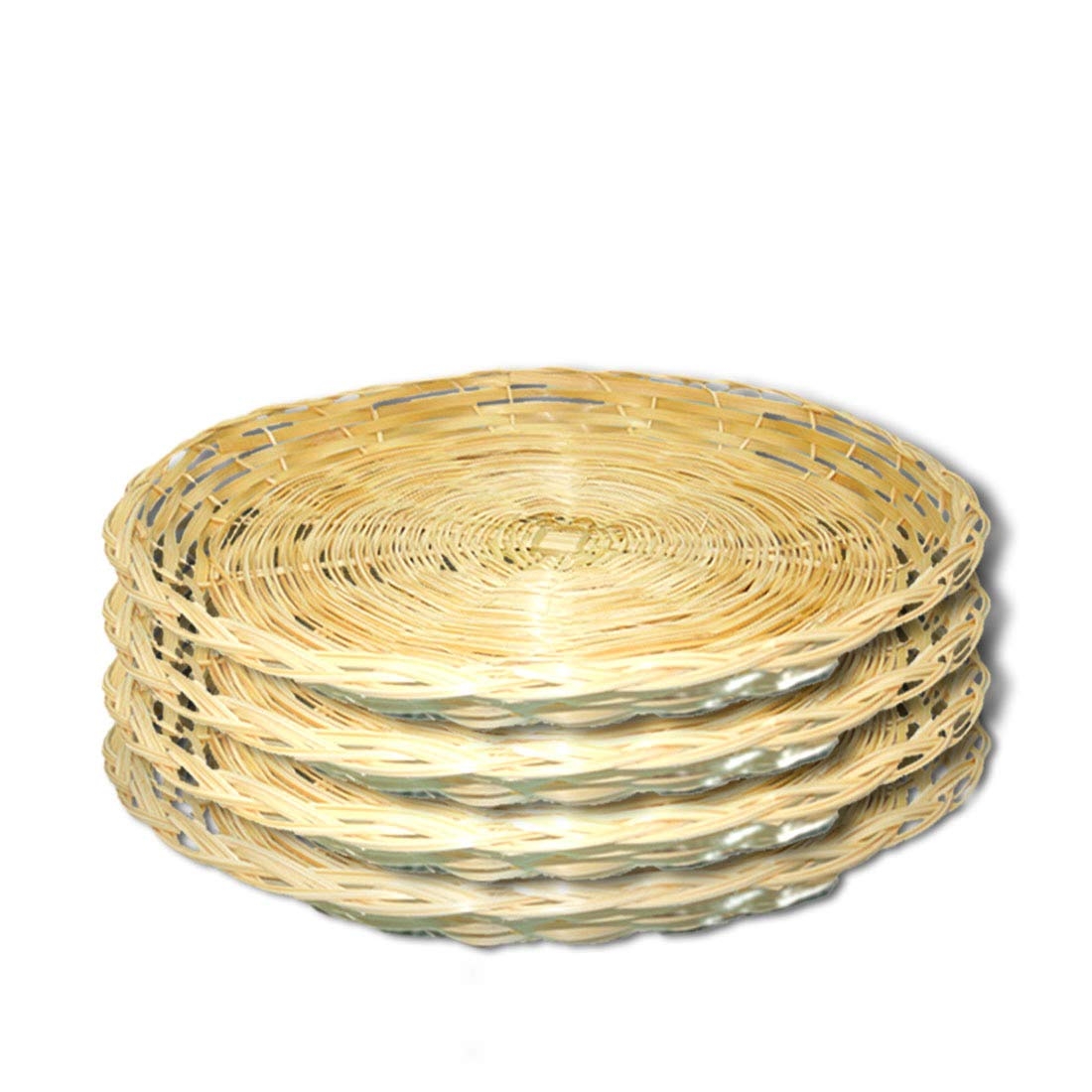 wicker paper plate holder