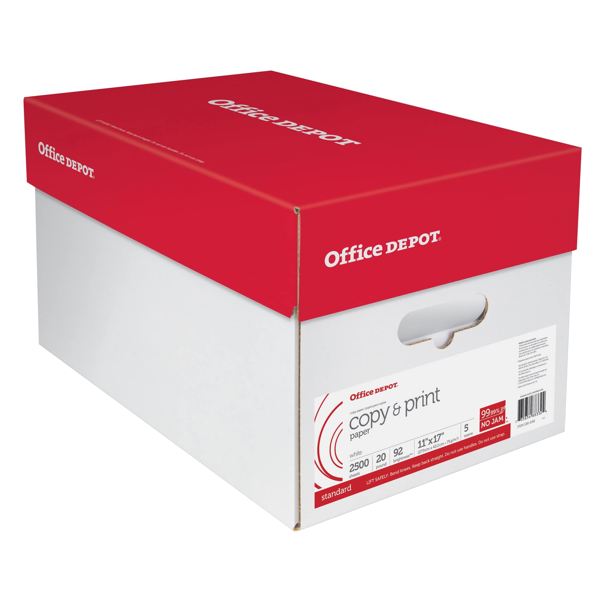 Amazon Office Depot Brand Copy U0026 Print Paper Ledger Paper 20 Lb 500 Sheets Per Ream Case Of 5 Reams Computer Printout Paper Office Products