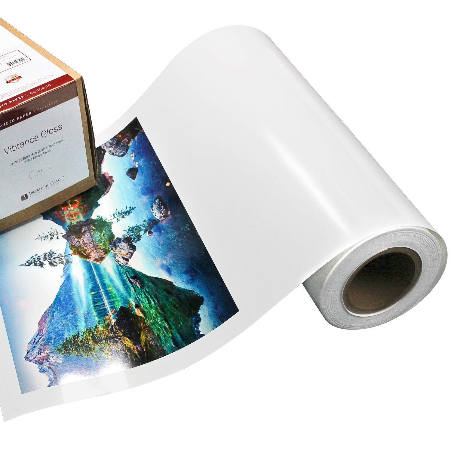 Amazon Vibrance Gloss Photo Printer Paper 10 Mil 255 Gsm Glossy Finish Premium Photo Paper Roll On 3inch Core 24 Inches X 100 Feet Works With 
