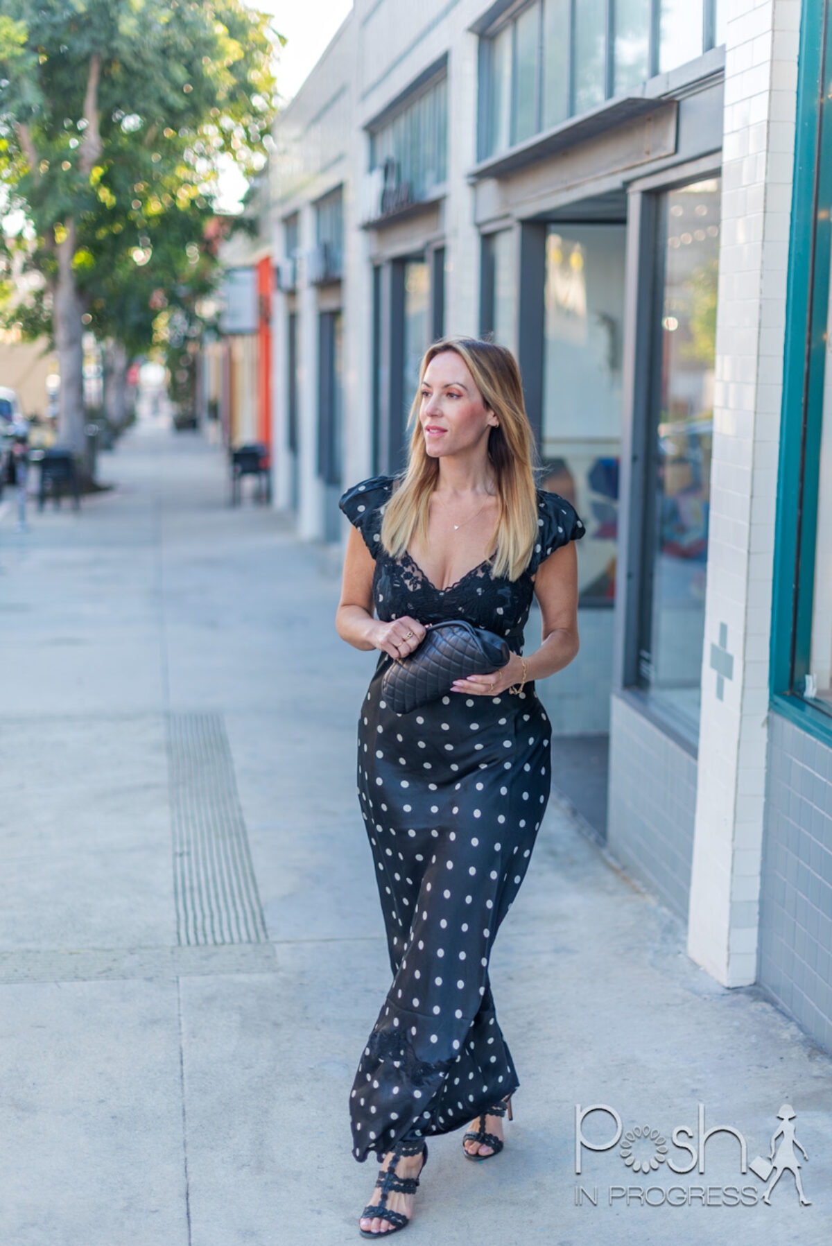 Black Polka Dot Dress Styling Tips And Where To Find Them Posh In Progress