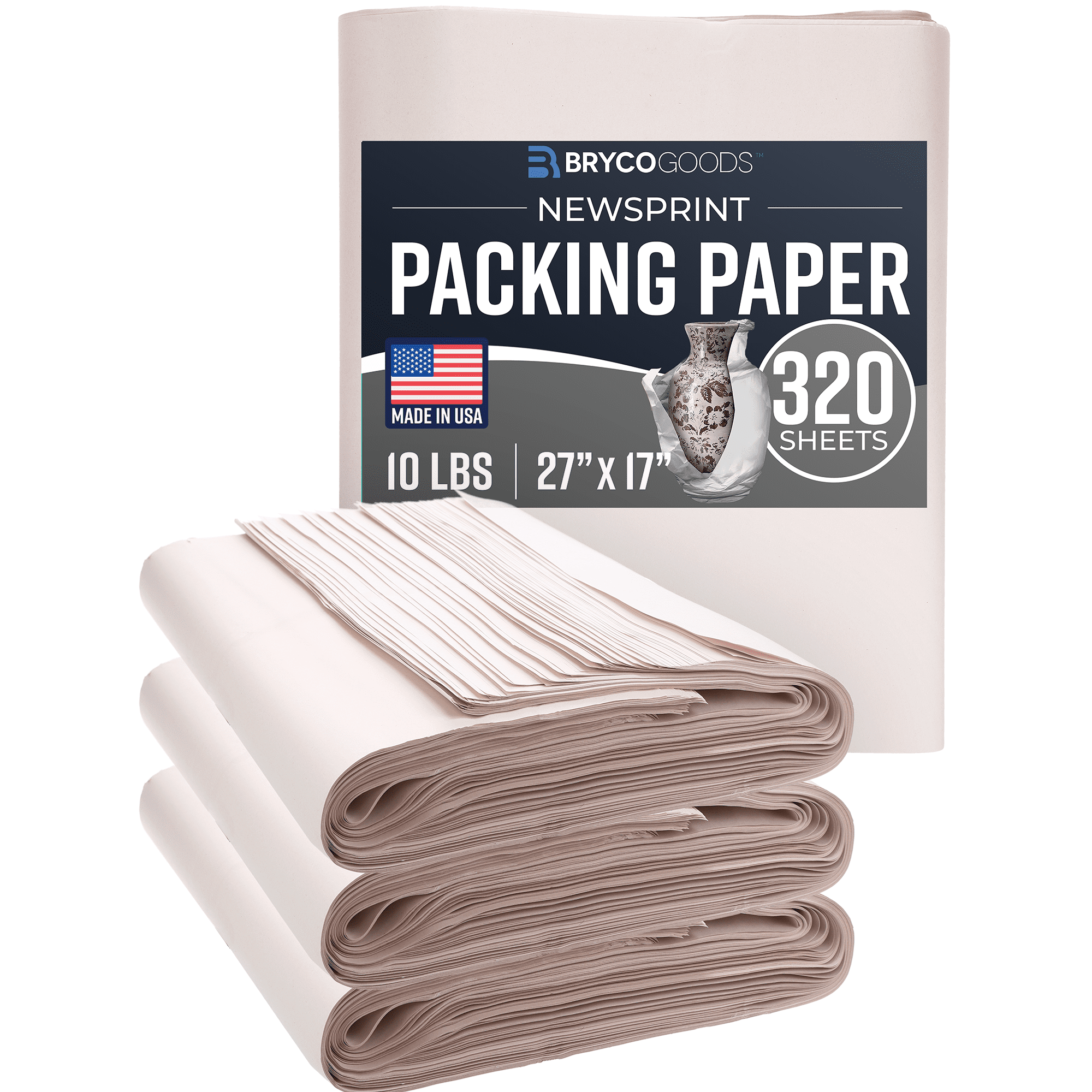 Bryco Goods Packing Paper Sheets For Moving 10lb 320 Sheets Of Newsprint Paper Must Have In Your Moving Supplies 27