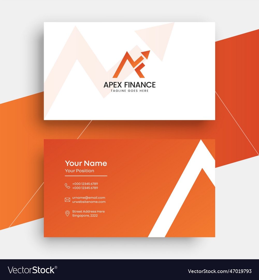 Business Card Design Template Free Download Vector Image