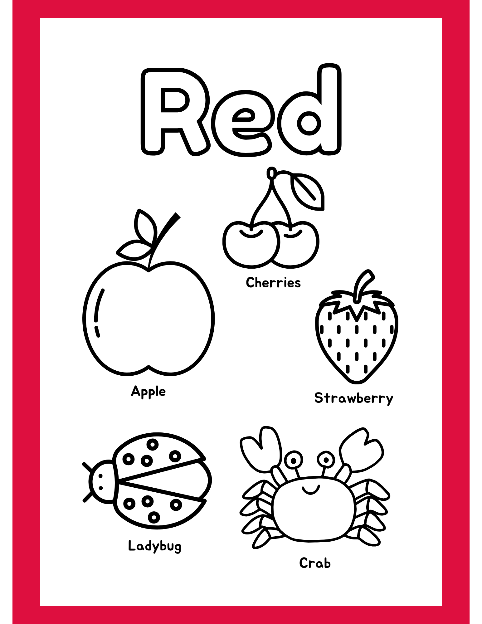 Coloring Pages Fruits Vegetables Animals And Others Freebie
