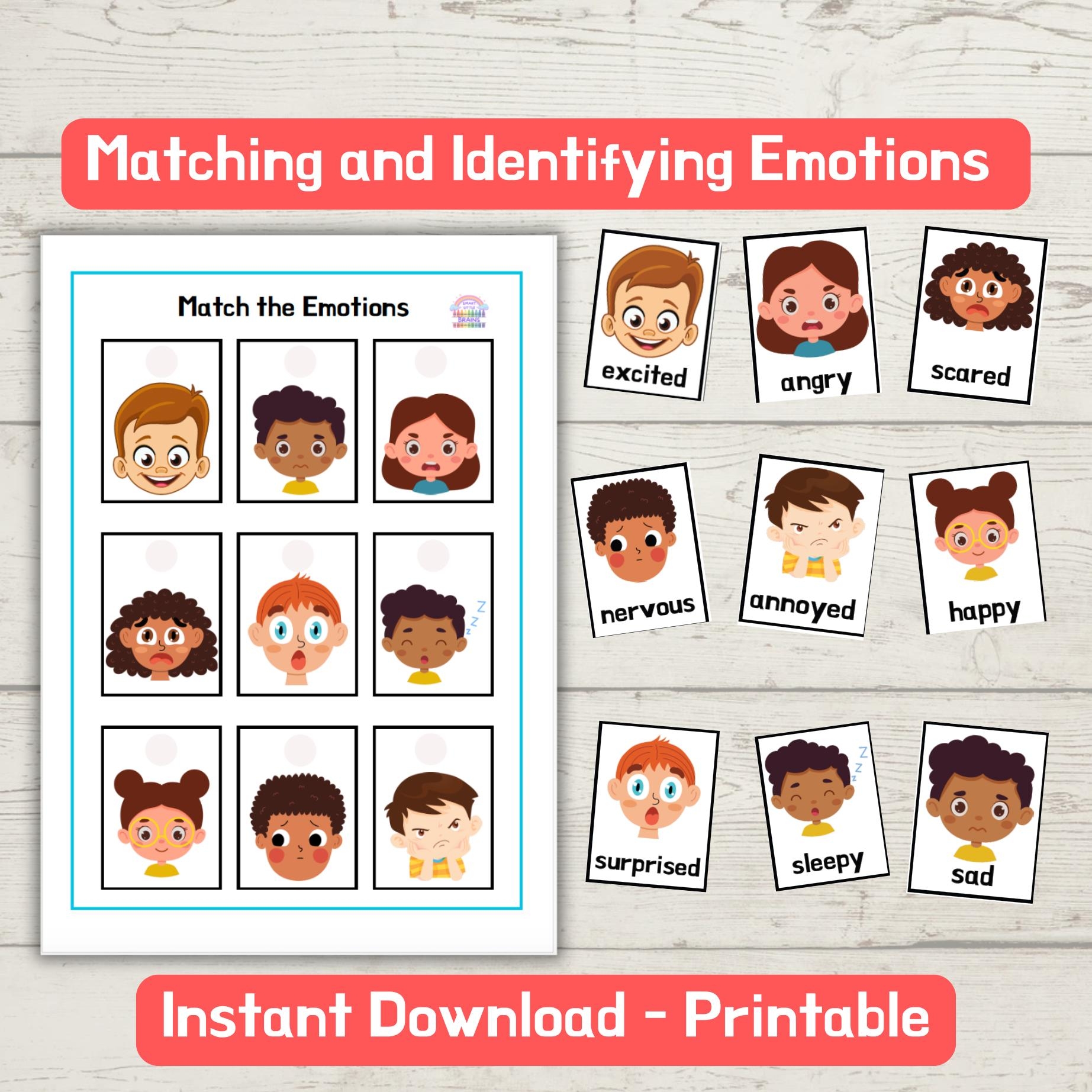 identifying emotions worksheet