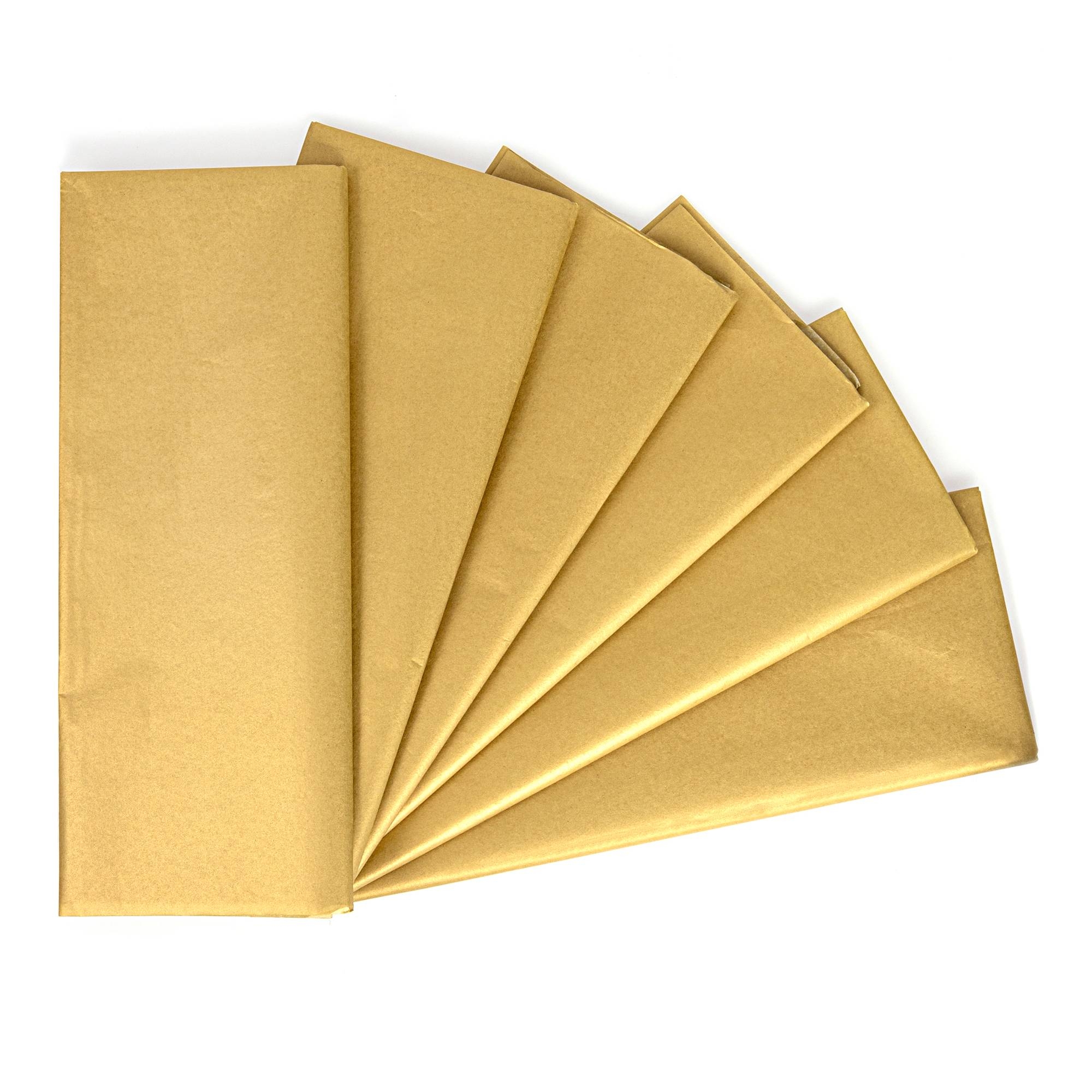 Gold Tissue Paper 50cm X 75cm 6 Pack Hobbycraft