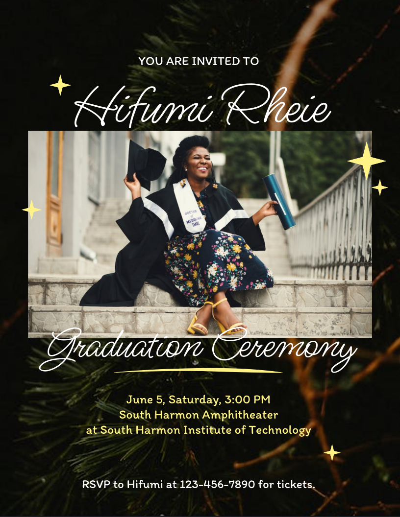 Graduation Flyer Design Template Venngage