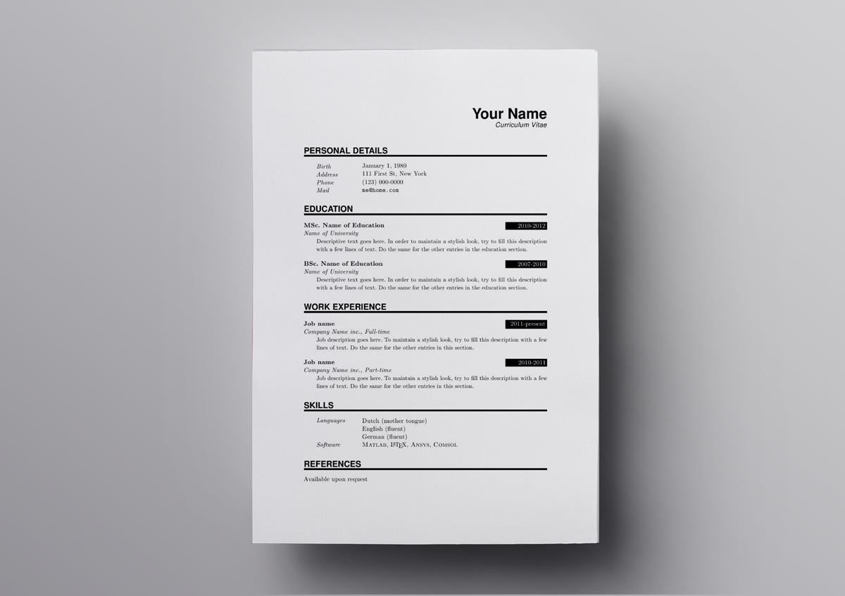 How To Choose A LaTex Resume Template In 2025