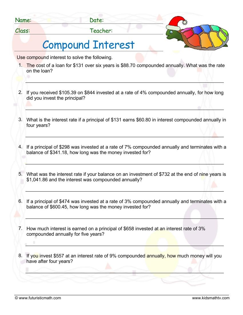 math currency worksheets