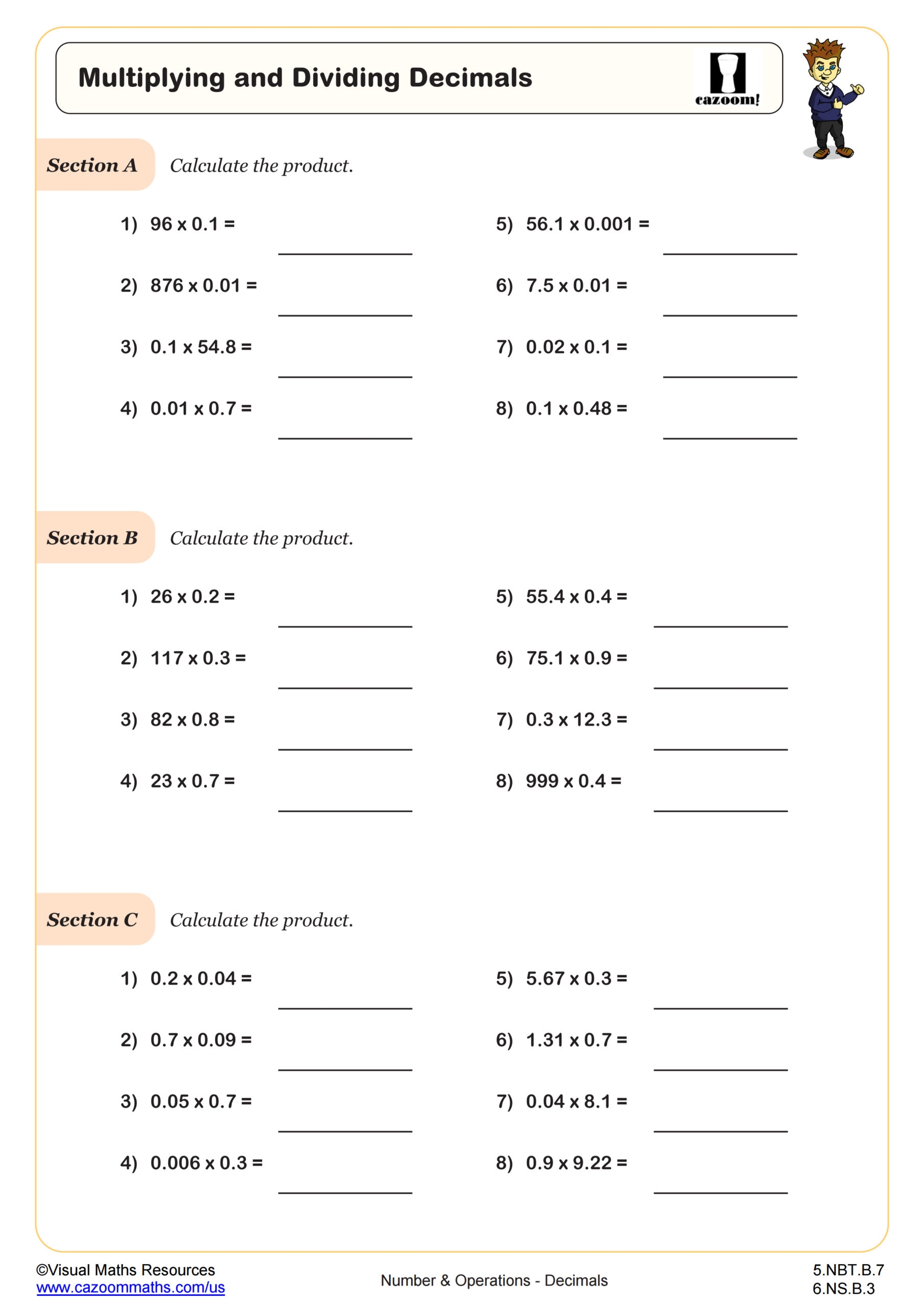math worksheets multiplication and division