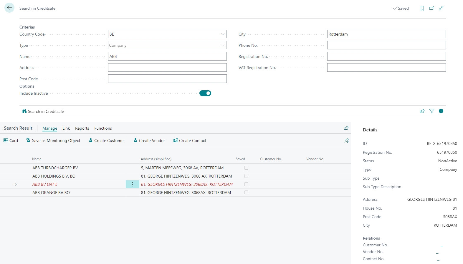 Search In Creditsafe Creditsafe Connect