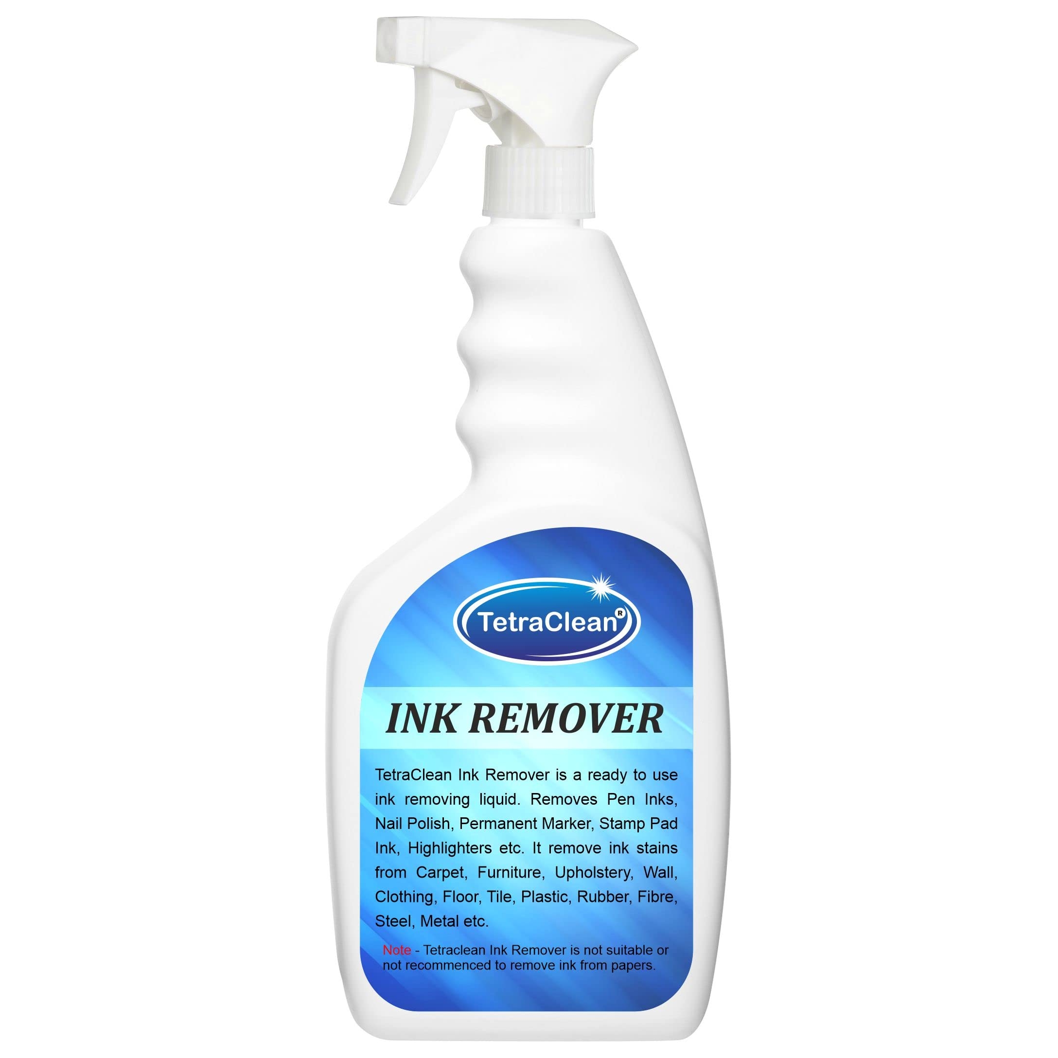 TetraClean Pen Ink Remover Marker Stain Remover Remove Stain From Carpet Upholstry Clothing Wall Plastic And More In Spray Bottle 500Ml For Home U0026 Commercial Use Pack Of 1 