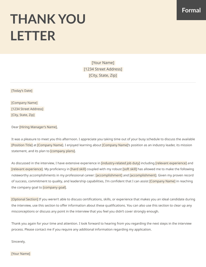 Thank You Letter After Interview Email Examples U0026 Templates 