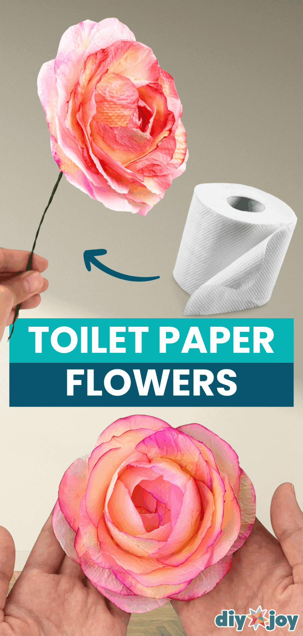 Toilet Paper Flowers Tutorial DIY Joy