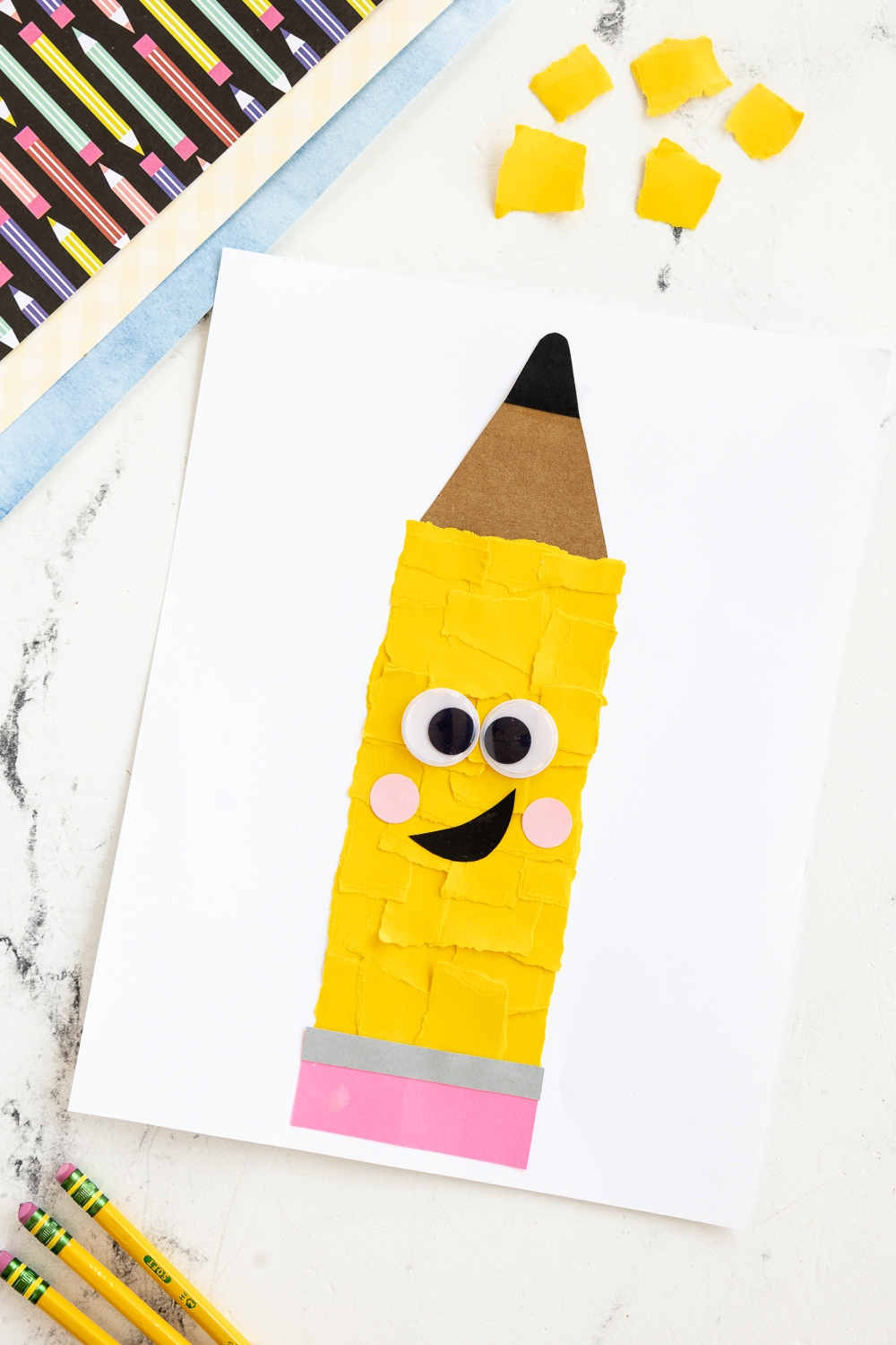 Torn Paper Pencil Made To Be A Momma