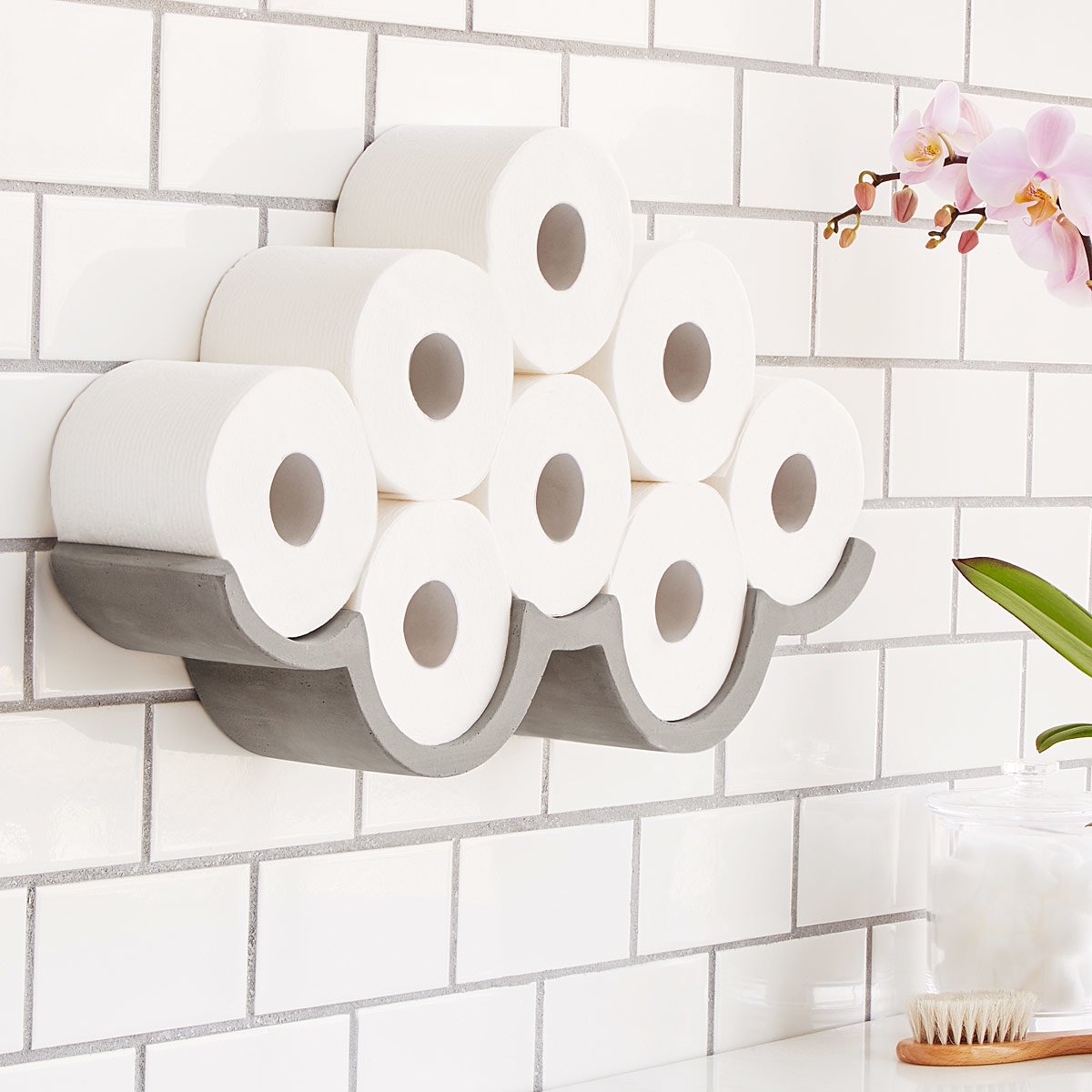 Uncommon Goods Cloudy Day Toilet Paper Storage Toilet Paper 