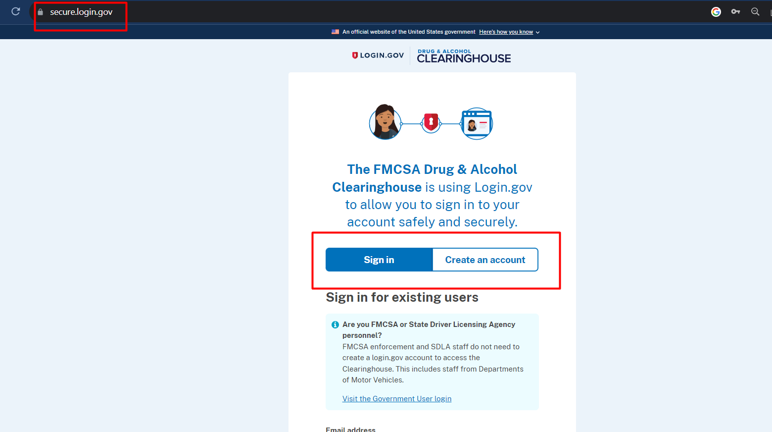 clearinghouse fmcsa dot gov register