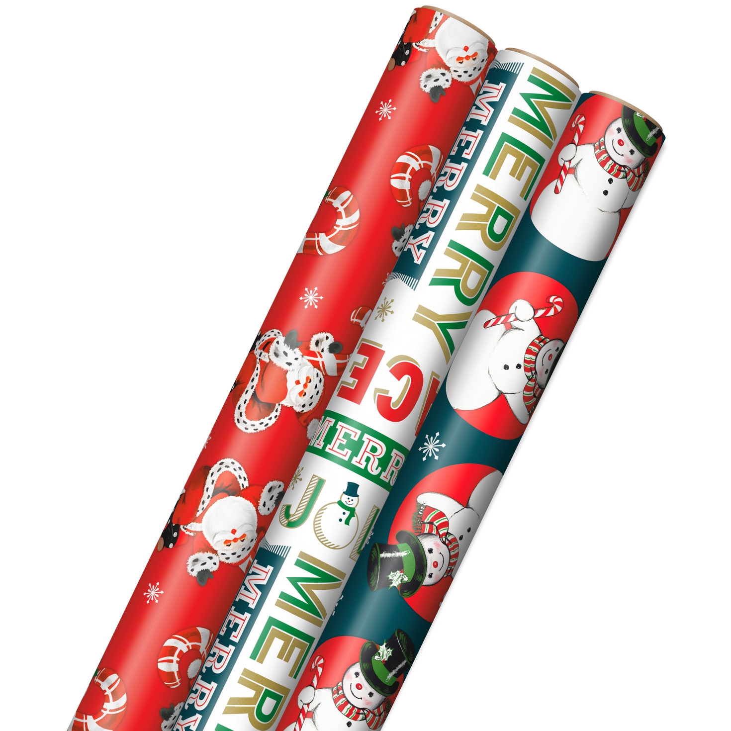 Very Vintage Christmas 3 Pack Assortment Wrapping Paper 120 Sq Ft Wrapping Paper Hallmark